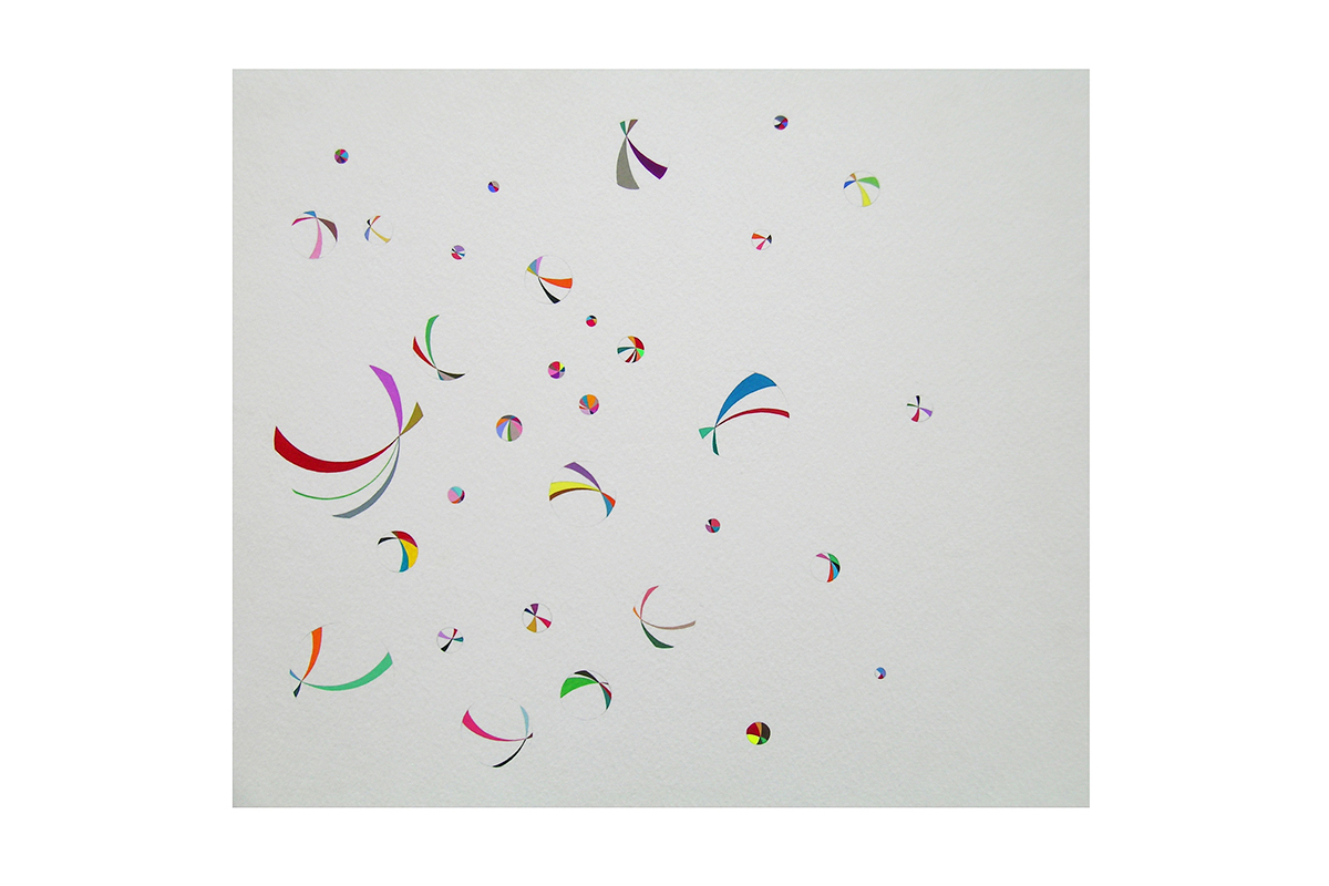 Whistling summer scents | Caroline de Lannoy Whistling summer scents is a painting on paper created by Caroline de Lannoy