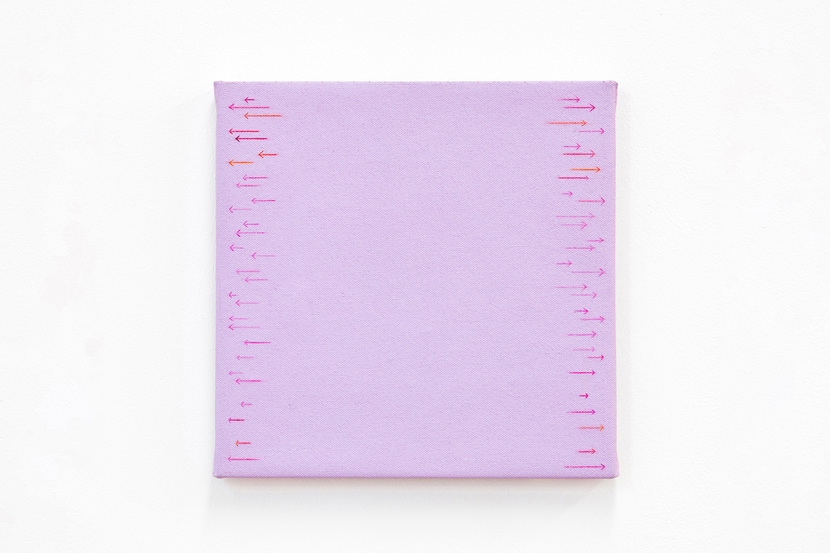 The painting   Replay is created by the artist Caroline de Lannoy